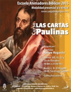 Afiche Cartas Paulinas (octubre)