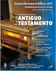 Afiche Introducción al antiguo testamento (abril)