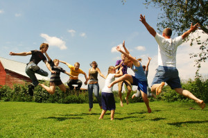 jugando en familia