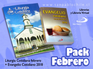 Pack SAN PABLO febrero 2018: La Liturgia Cotidiana + Evangelio Cotidiano 2018