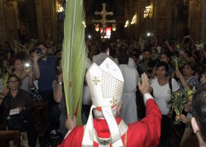 Cardenal Ezzati celebra fiesta de Ramos en la Catedral