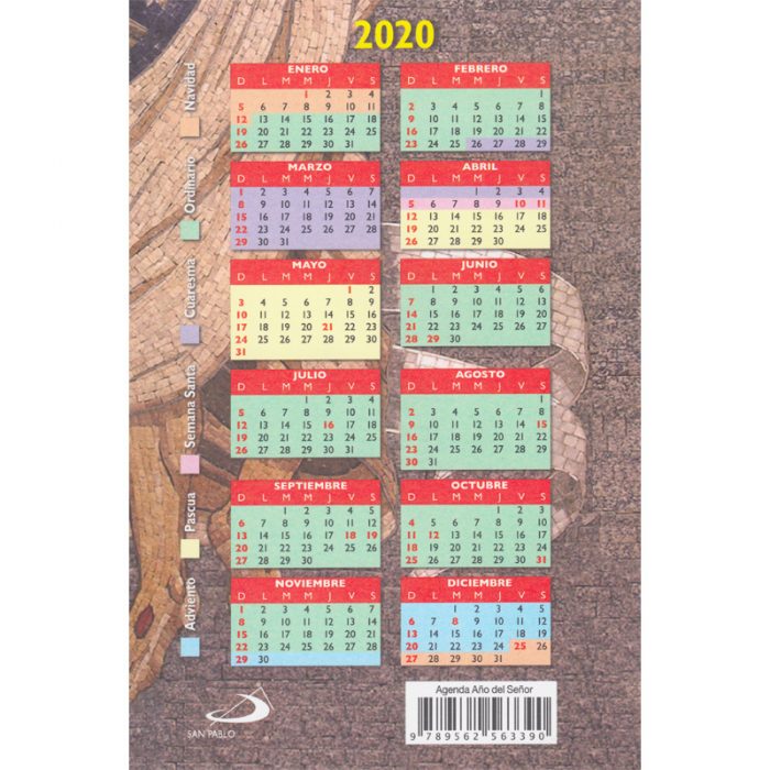 agenda año del Señor 2020