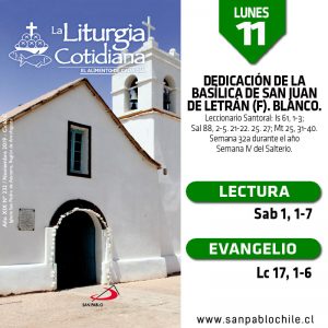 LUNES 11: San Martín de Tours, o. (MO). Blanco.