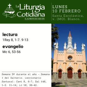 LUNES 10: Santa Escolástica, v. (MO). Blanco.