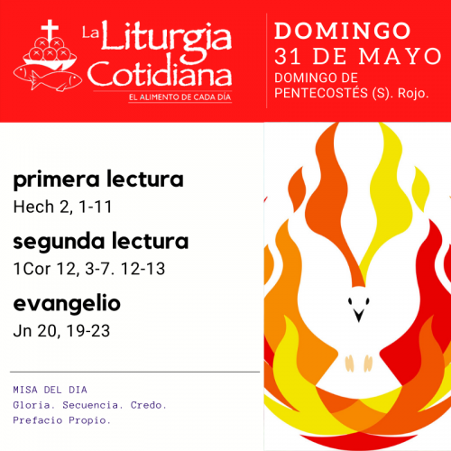 LItURGIA COTIDIANA SAN PABLO DOMINGO 31: PENTECOSTES