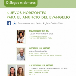 Conversatorios online: "Nuevos horizontes para el anuncio del Evangelio"