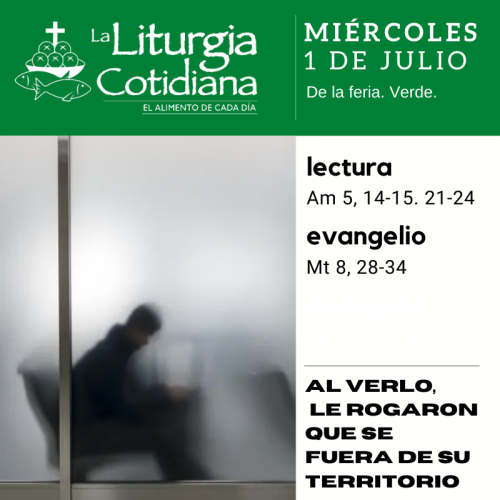 LITURGIA COTIDIANA 1 DE JULIO