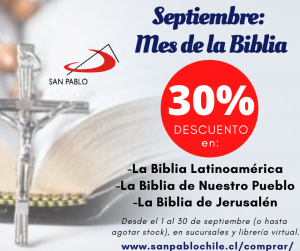 PUBLICIDAD Mes de la Biblia SAN PABLO Chile