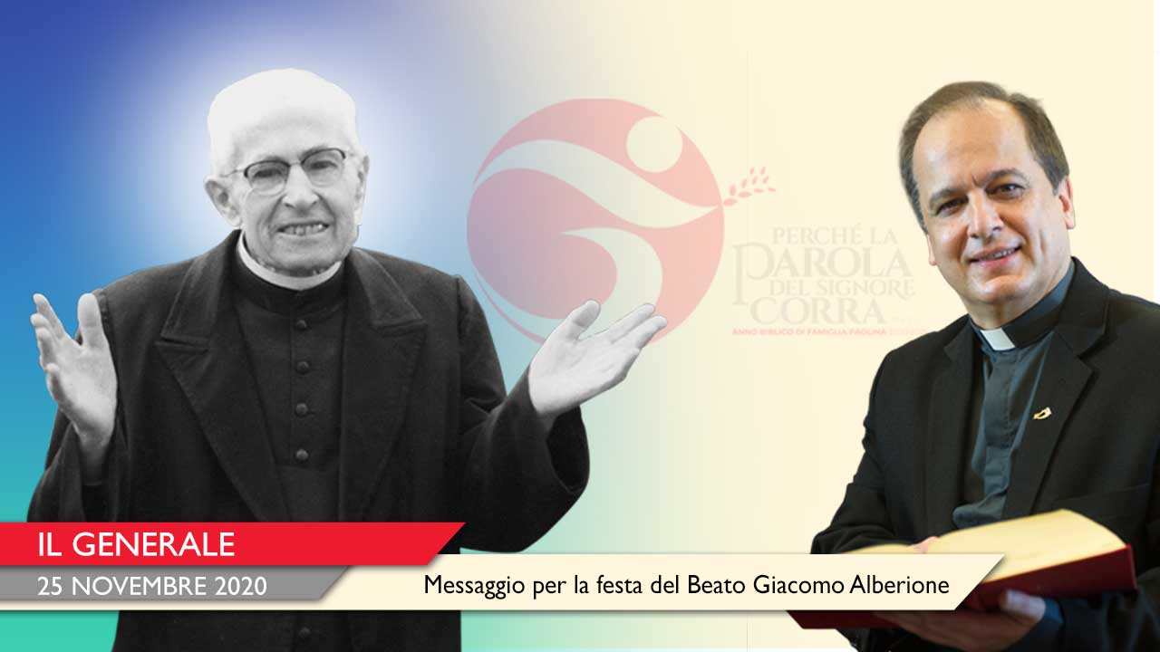 Mensaje del Superior General de los Paulinos con motivo de la fiesta del beato Santiago Alberione