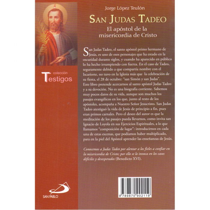 San Judas Tadeo, El apóstol de la misericordia de Cristo.