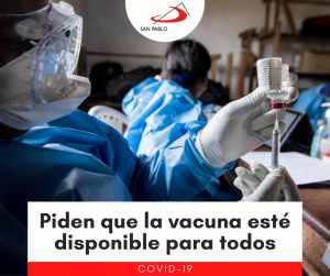 Piden que la vacuna esté disponible para todos