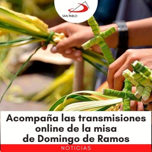 Acompaña las transmisiones online de la misa de Domingo de Ramos