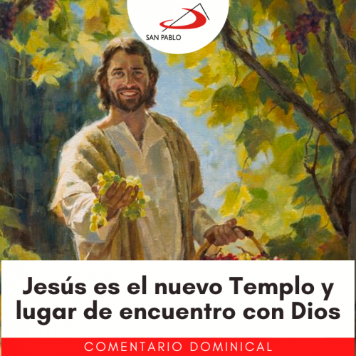 COMENTARIO DOMINICAL: Jesús es el nuevo Templo y lugar de encuentro con Dios