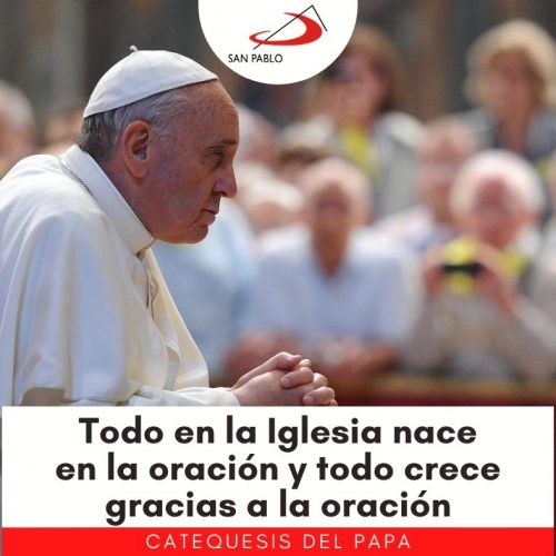 CATEQUESIS DEL PAPA: “Todo en la Iglesia nace en la oración y todo crece gracias a la oración”