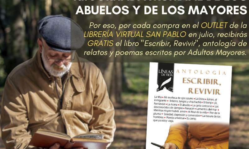 Compra en el OUTLET de la Librería Virtual SAN PABLO y recibe gratis el libro “Escribir, revivir”