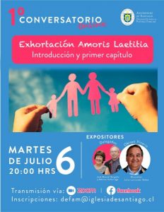 Iglesia de Santiago invita al ciclo de conversatorios sobre Amoris Laetitia