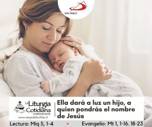 LITURGIA COTIDIANA 8 DE SEPTIEMBRE: NATIVIDAD DE LA SANTÍSIMA VIRGEN MARÍA (F). Blanco.