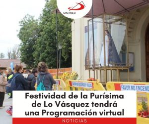 Festividad de la Purísima de Lo Vásquez tendrá una Programación virtual