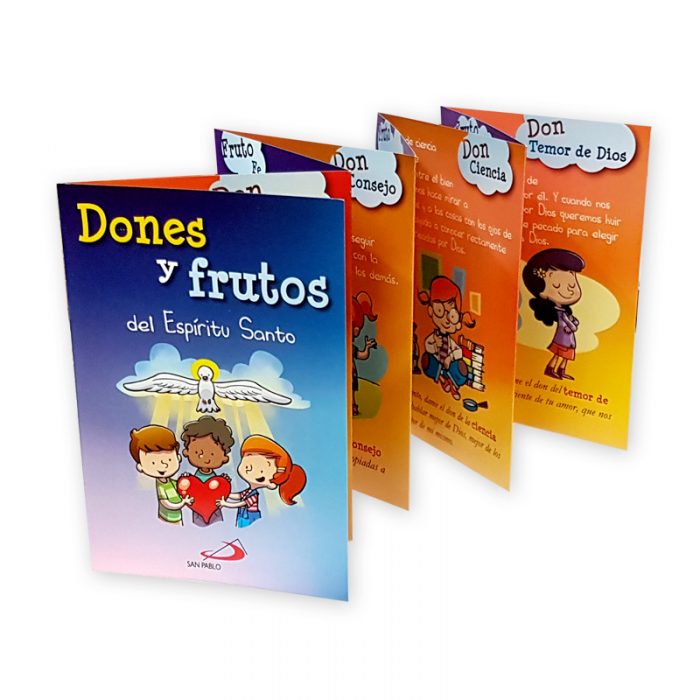 Tríptico Dones y Frutos del Espíritu Santo.