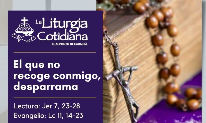 LITURGIA COTIDIANA 24 DE MARZO: De la feria. Morado.