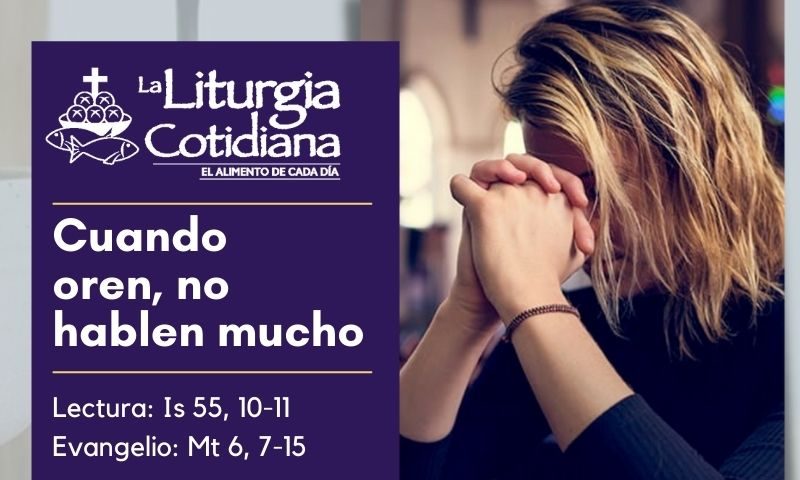 LITURGIA COTIDIANA 8 DE MARZO: Martes 1° de Cuaresma. Morado.