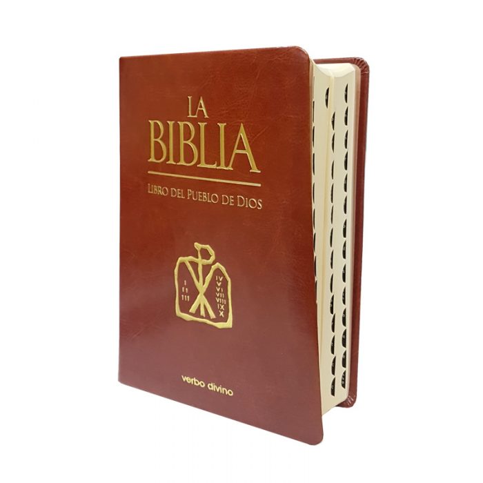 La Biblia. Libro del Pueblo de Dios Edición símil piel con uñeros