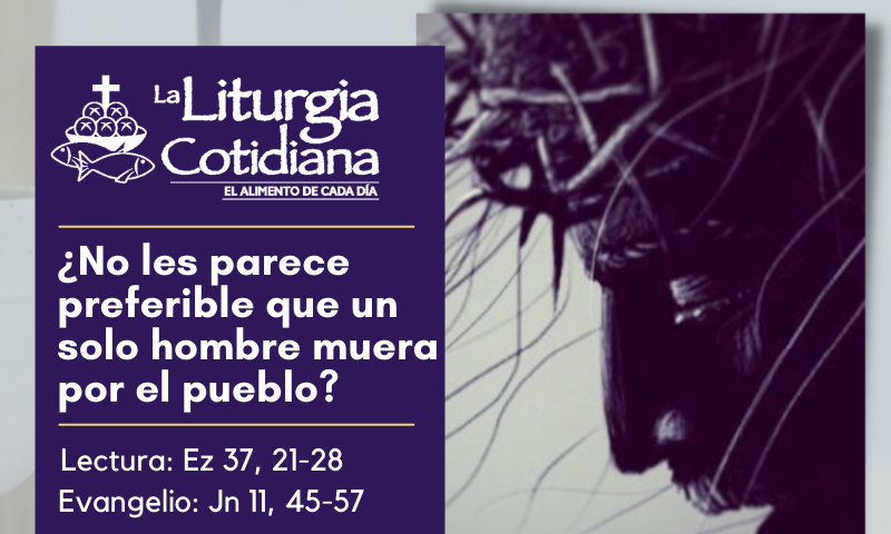 LITURGIA COTIDIANA 9 DE ABRIL: De la feria. Morado.