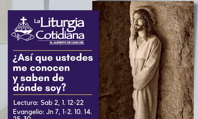 LITURGIA COTIDIANA 1 DE ABRIL: De la feria. Morado.