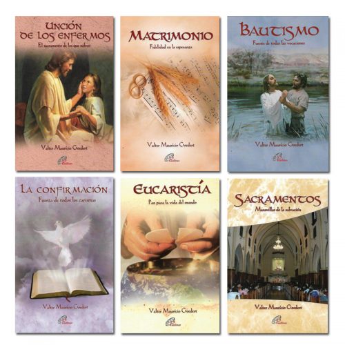 Pack Libros - Matrimonio - Bautismo - eucaristía - Confirmación - Sacramentos - Unción de los enfermos