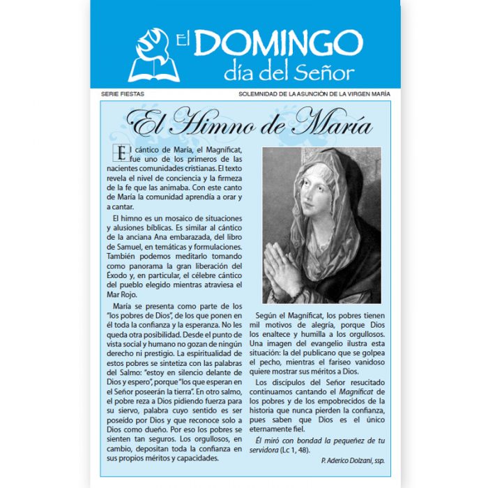 El Domingo día del Señor - Solemnidad de la Asunción de la Virgen María ( 50 hojas)