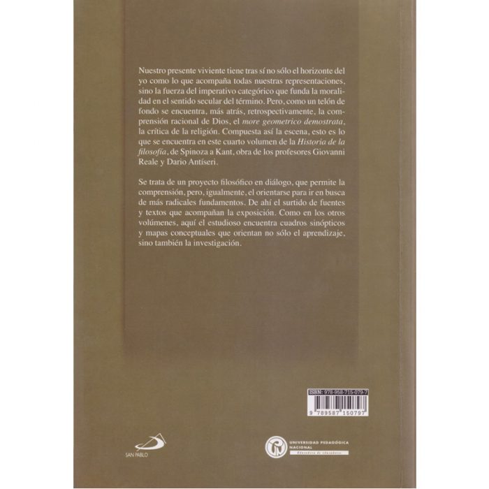 Historia de la Filosofía - De Spinoza a Kant