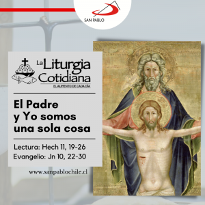 LITURGIA COTIDIANA 10 DE MAYO: De la feria. Blanco.