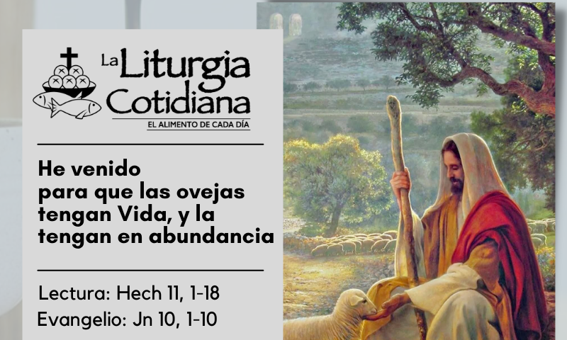 LITURGIA COTIDIANA 9 DE MAYO: De la feria. Blanco.