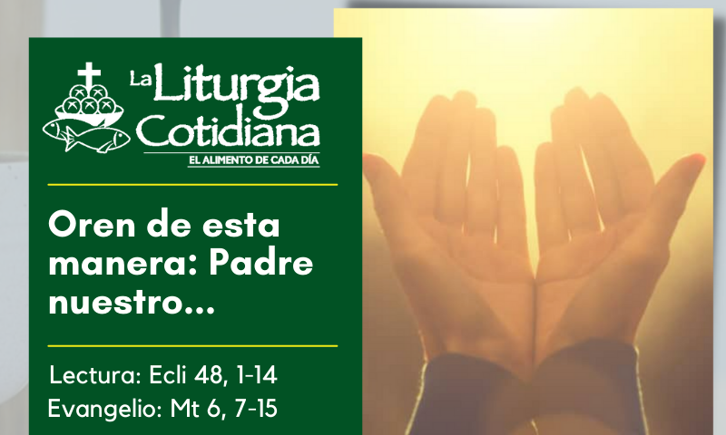 LITURGIA COTIDIANA 16 DE JUNIO: De la feria. Verde.