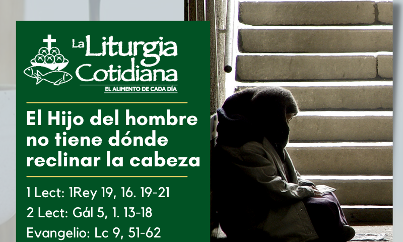 LITURGIA COTIDIANA 26 DE JUNIO: 13o durante el año. Verde.