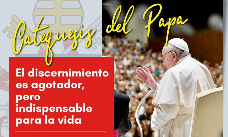 CATEQUESIS DEL PAPA: El discernimiento es agotador, pero indispensable para la vida