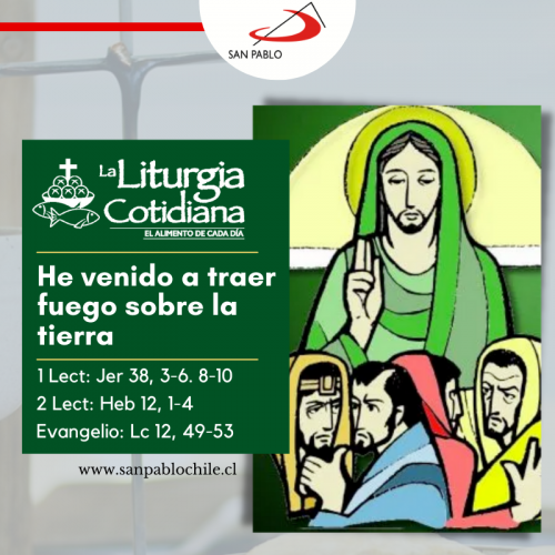 LITURGIA COTIDIANA 15 DE AGOSTO: 20º durante el año. Verde.