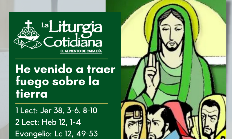 LITURGIA COTIDIANA 15 DE AGOSTO: 20º durante el año. Verde.