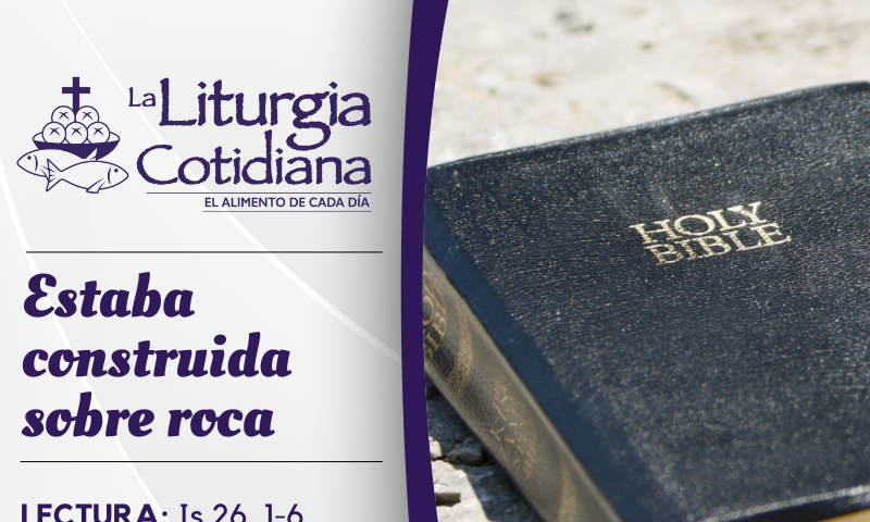 LITURGIA COTIDIANA 1 DE DICIEMBRE: De la feria. Morado.