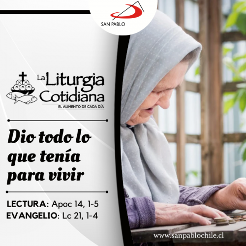 LITURGIA COTIDIANA 21 DE NOVIEMBRE: La Presentación de la Santísima Virgen María (MO). Blanco.