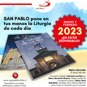 SAN PABLO pone en tus manos la LITURGIA COTIDIANA de enero y febrero 2023