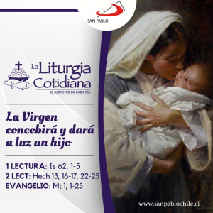 LITURGIA COTIDIANA 24 DE DICIEMBRE: Misa vespertina de la Vigilia de Navidad.