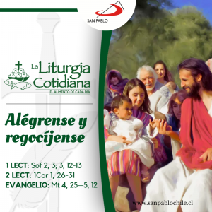 LITURGIA COTIDIANA 29 DE ENERO: 4º durante el año. Verde.