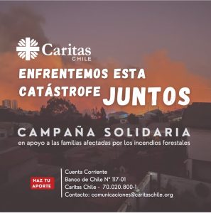 Caritas Chile lanza Campaña Nacional "Enfrentemos esta catástrofe juntos"