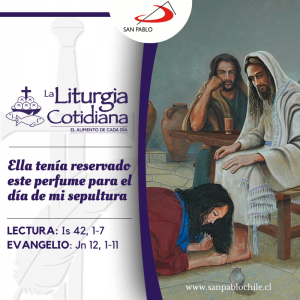 LITURGIA COTIDIANA 3 DE ABRIL: LUNES SANTO. Morado.