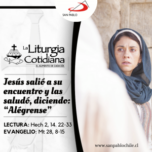 LITURGIA COTIDIANA 10 DE ABRIL: LUNES DE LA OCTAVA DE PASCUA. Blanco.