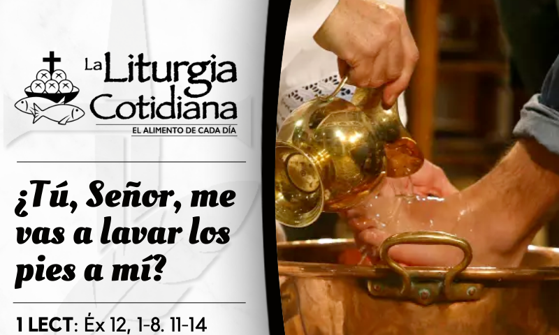 LITURGIA COTIDIANA 6 DE ABRIL: JUEVES SANTO. Blanco.