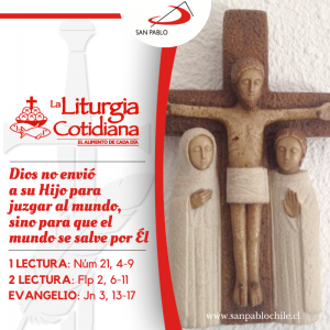 LITURGIA COTIDIANA 3 DE MAYO: LA EXALTACIÓN DE LA SANTA CRUZ (F). Rojo.