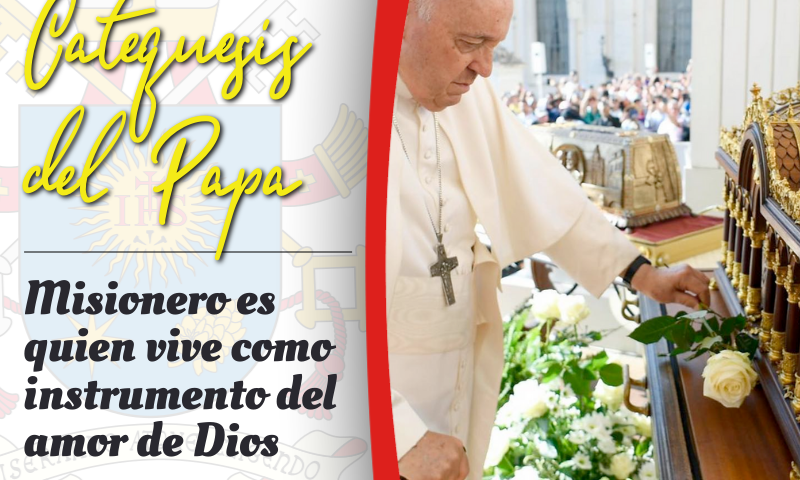 CATEQUESIS DEL PAPA: Misionero es quien vive como instrumento del amor de Dios