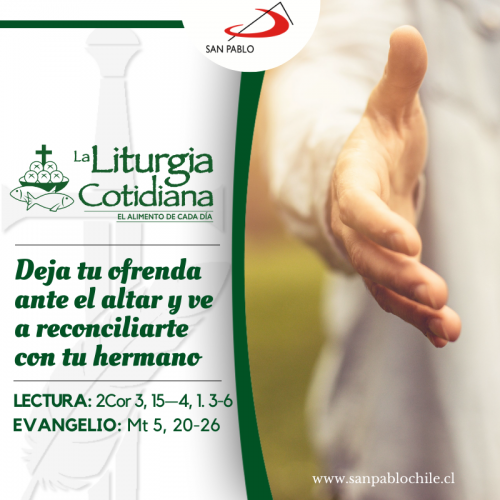 LITURGIA COTIDIANA 15 DE JUNIO: De la feria. Verde.